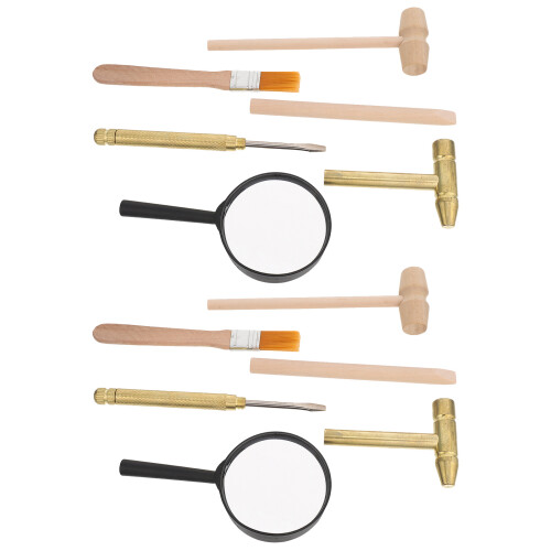 2Sets Archaeological Toy Set with Brush Mini Hammer for Kids 1