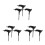 15Pcs Black PVC T-Handle Skate Wrench for Precise Skate Maintenance 5