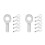 12Pcs Silver Cable Ball Stopper Replacement for Home Use 8