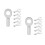 12Pcs Silver Cable Ball Stopper Replacement for Home Use 9