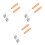 6Pcs Stainless Steel Corn with Wooden Handle for Kitchen Use 6