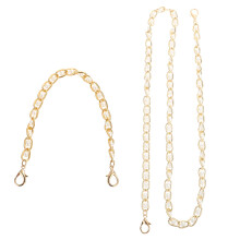 4Pcs Pearl Bead Handbag Chains Assorted Color Bag Straps with Buckles