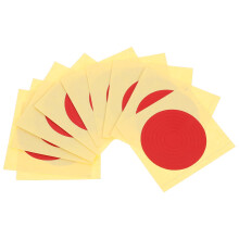 Red PVC Pressure Gauge Stickers Durable Adhesive Labels for Home