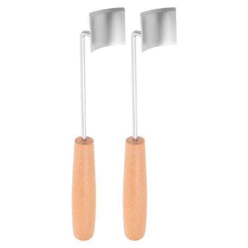 6Pcs Stainless Steel Corn with Wooden Handle for Kitchen Use 1