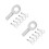 12Pcs Silver Cable Ball Stopper Replacement for Home Use 6