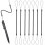 24Pcs Durable Plastic Stylus Pen Lanyard Elastic Spring Rope Set 7