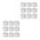 20Pcs White PVC Pipe Caps Versatile Water Supply Fitting Covers 9