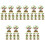 50Pcs Artificial Mini Trees Plastic Model for Sand Table Decoration 4