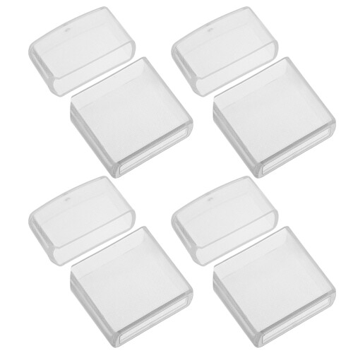 16Pcs Clear Plastic Lighter Protective Cases Portable Sleeve Organizer