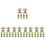 50Pcs Artificial Mini Trees Plastic Model for Sand Table Decoration 6