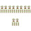 50Pcs Artificial Mini Trees Plastic Model for Sand Table Decoration 5
