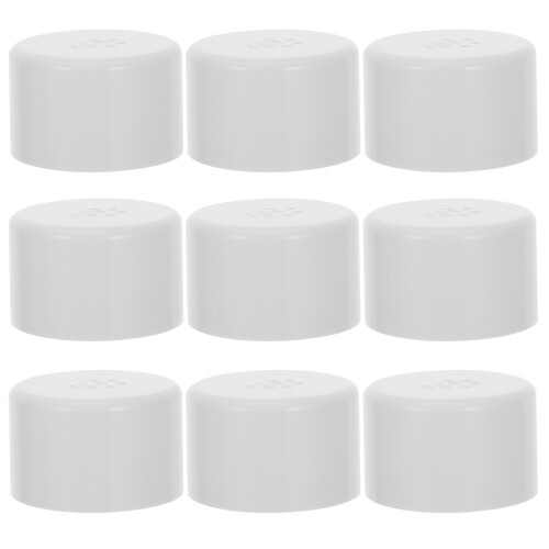 20Pcs White PVC Pipe Caps Versatile Water Supply Fitting Covers 2