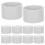 20Pcs White PVC Pipe Caps Versatile Water Supply Fitting Covers 2