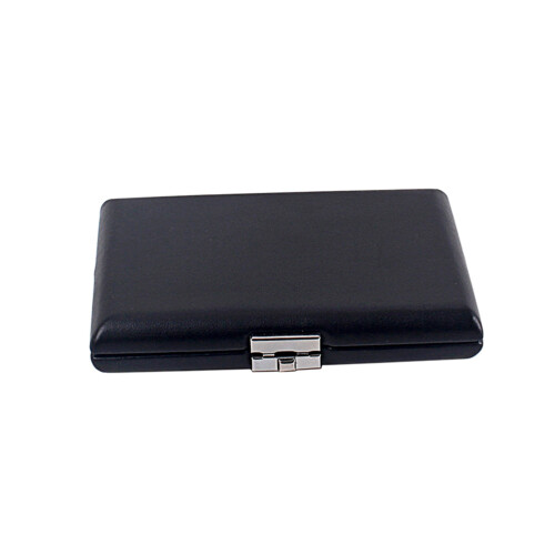 2Pcs Oboe Reed Storage Box Black Solid Wood with PU Cover