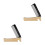 2Pcs Golden Men Comb Beard Comb Hairdressing Accessories Soft Massage 6