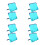 8Pcs Compact Blue ABS Folding Music Sheet and Book Holder for Kids 6