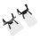 4Pcs ABS Shooting Glasses Blinder Patch White Adjustable Occluder Clip 2