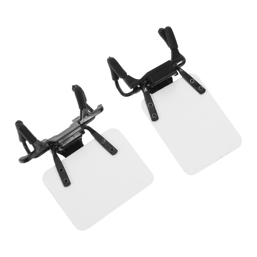 4Pcs ABS Shooting Glasses Blinder Patch White Adjustable Occluder Clip 1