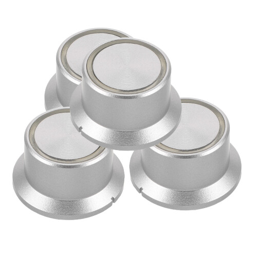 12Pcs Silver Mixer Speed Control Knobs Plastic for Home Audio Devices 1