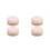 4Pièces Coussinàépingles Rose Kit Couture Portable 3