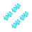8Pcs Compact Blue ABS Folding Music Sheet and Book Holder for Kids 7