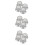 12Pcs Silver Mixer Speed Control Knobs Plastic for Home Audio Devices 6