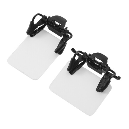 4Pcs ABS Shooting Glasses Blinder Patch White Adjustable Occluder Clip