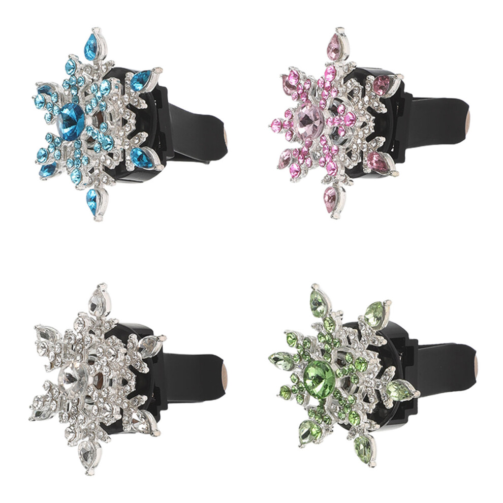 16Pcs Snowflake Air Vent Clips For Car Plastic Bling Decorative Clips 3403905458902