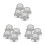 12Pcs Silver Mixer Speed Control Knobs Plastic for Home Audio Devices 5
