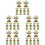 50Pcs Artificial Mini Trees Plastic Model for Sand Table Decoration 7
