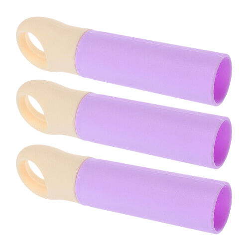 6Pcs Lavender Plastic Broom Handle Grip with Hanging Hole for Home Use