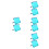 8Pcs Compact Blue ABS Folding Music Sheet and Book Holder for Kids 5