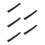 5Pcs Plastic DIY Black Tank Track Accessories for Model Toy Assembly 5