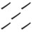 5Pcs Plastic DIY Black Tank Track Accessories for Model Toy Assembly 9