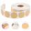 6Pcs Adhesive Kraft Round Label Stickers for Jar Pricing and DIY Use 8