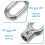 4Pcs Silver Aluminum Alloy Awning Ring Hooks Outdoor Shade Hardware 8