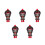 5Pcs Chinese Opera Face Changing Dolls Desktop Toys 6