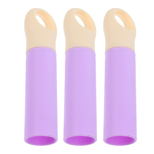 6Pcs Lavender Plastic Broom Handle Grip with Hanging Hole for Home Use 2