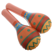 10Pcs Lightweight PVC Inflatable Hammer for Kids Light Brown Party Toy