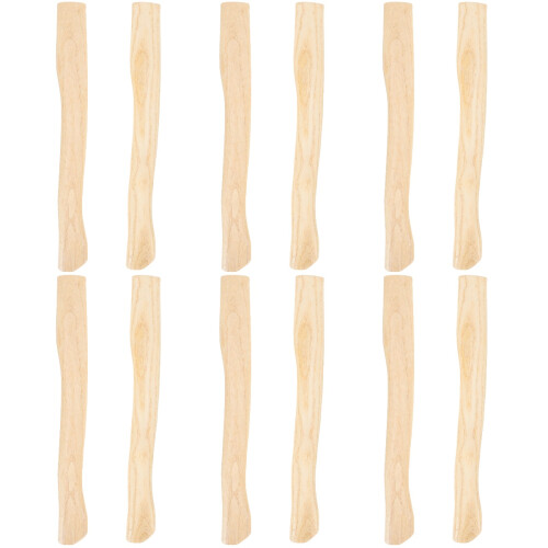 12Pcs Natural Wood Handle Replacement Khaki Fitting Accessory 2