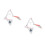 2Pcs Adjustable White ABS Violin Floor Stand Portable Folding Rack 7