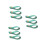 9Pcs Green Guitar Strap Holder Neck Strap for Acoustic Ukulele 7
