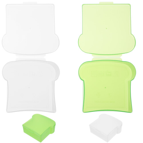 12Pcs Sandwich Storage Boxes Leak-Proof Fresh Keep Containers