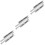 6Pcs Durable Silver Cabinet Drawer Rails Heavy Duty Soft Close Slide 10