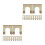 60Pièces Clip Stabilisateur En Fer Support Fixation Durable 3