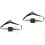 2Pcs Chic Multi Color Acrylic Bow Tie Glowing Party Decoration 3