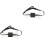 2Pcs Chic Multi Color Acrylic Bow Tie Glowing Party Decoration 2