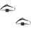 2Pcs Chic Multi Color Acrylic Bow Tie Glowing Party Decoration 5