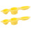 10Pcs Yellow Cookie Press Baking Mold ABS Home Baking Tools 1