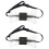 2Pcs Chic Multi Color Acrylic Bow Tie Glowing Party Decoration 4